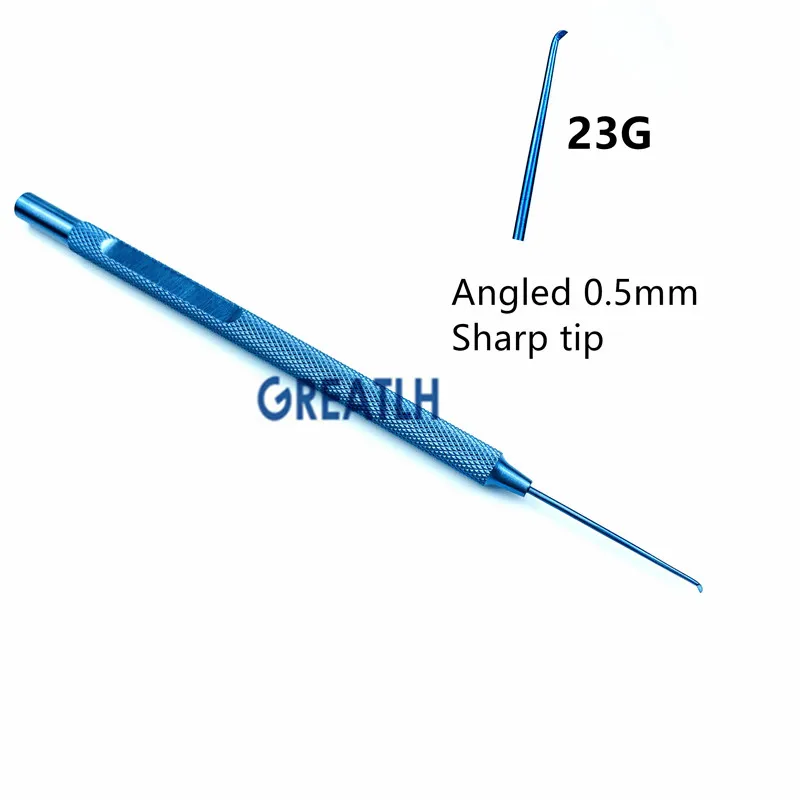 Ophthalmic Goniotomy Knife Blades Titanium Angled 23G 25G Veterinary Eye Tools