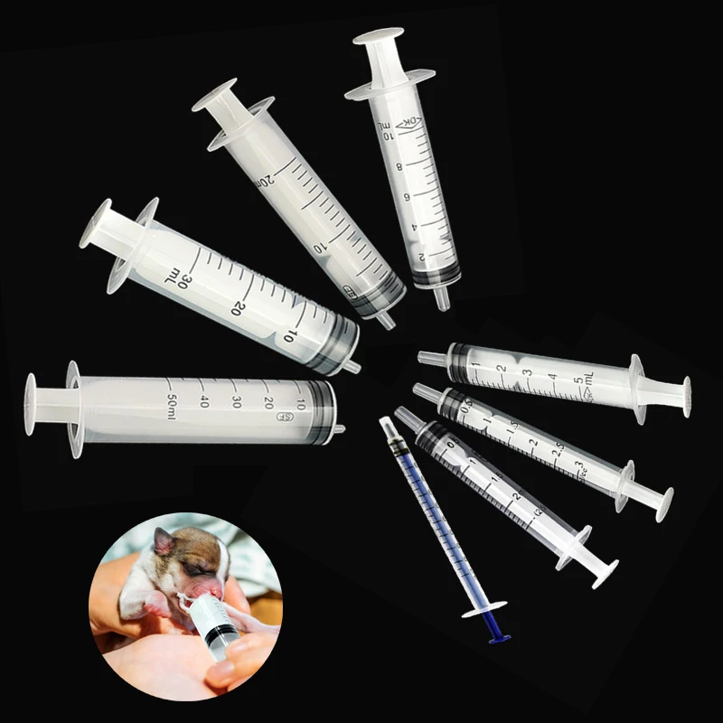 5-20pcs 1ml-50ml plastic nutrient syringe hydroponic measure disposable sampler injector For Measuring Nutrient Hydroponics