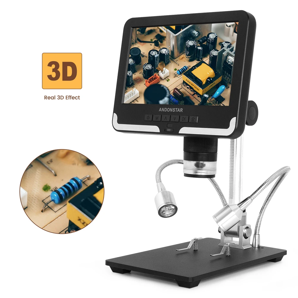 Andonstar AD206 Digital Microscope for Soldering 1080P Display for PCB Check Watch/Phone Repair and Appreciation Jewellery/Coin