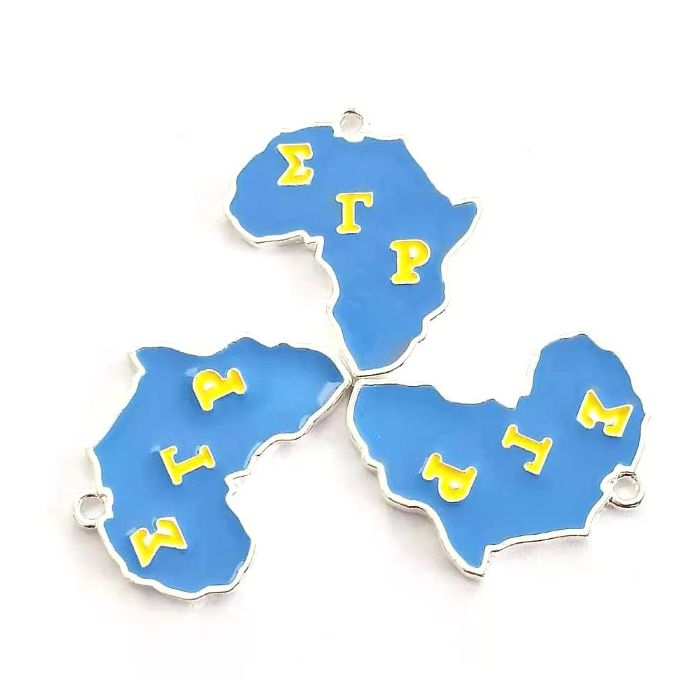 

10pcs Map charms for women DIY jewelry accessories LT035