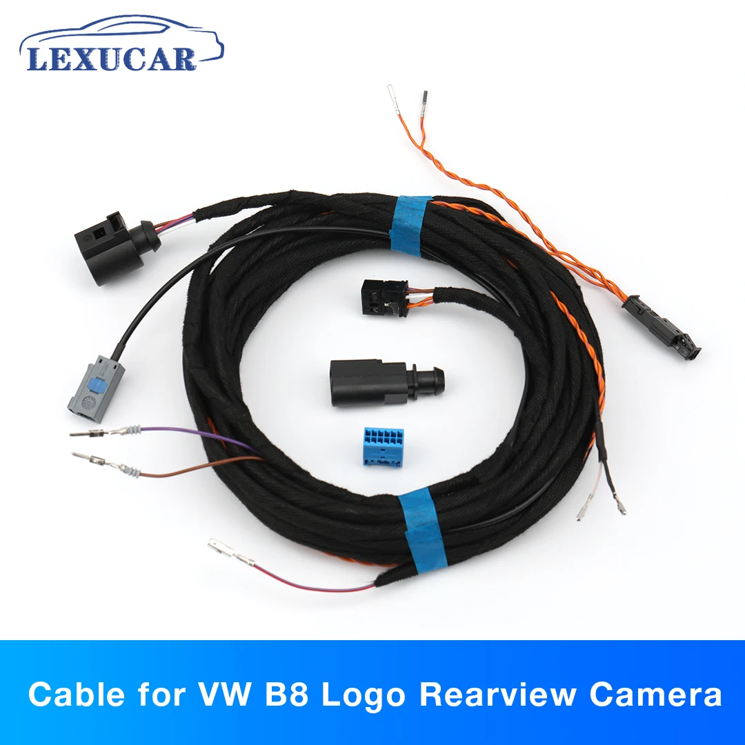 

Emblem Flip LOGO Rear View Dynamic Trajectory Camera Cable Harness RVC Wiring Harness for VW MQB Golf 7 Passat B8 2GD827469A