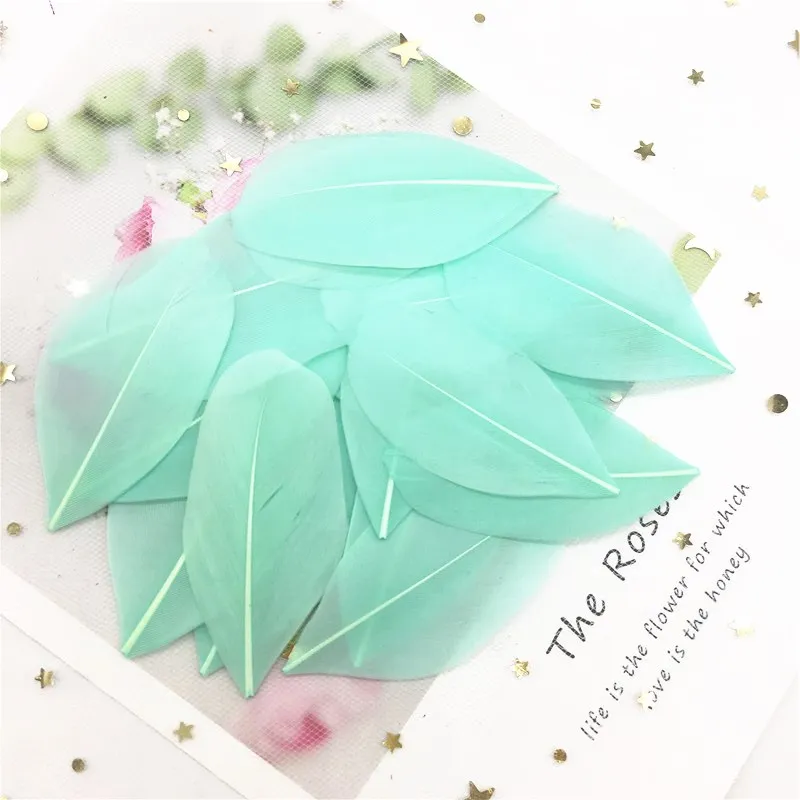 Natural Goose Feather 40-80mm Multicolour Feathers Plumes DIY Jewelry Craft Making Wedding Party Decoration Accessories 50pcs