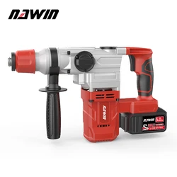 NAWIN Industrial Heavy Hammer Brushless Cordless Electric Hammer 300NM Multifunction Adjustment 21v