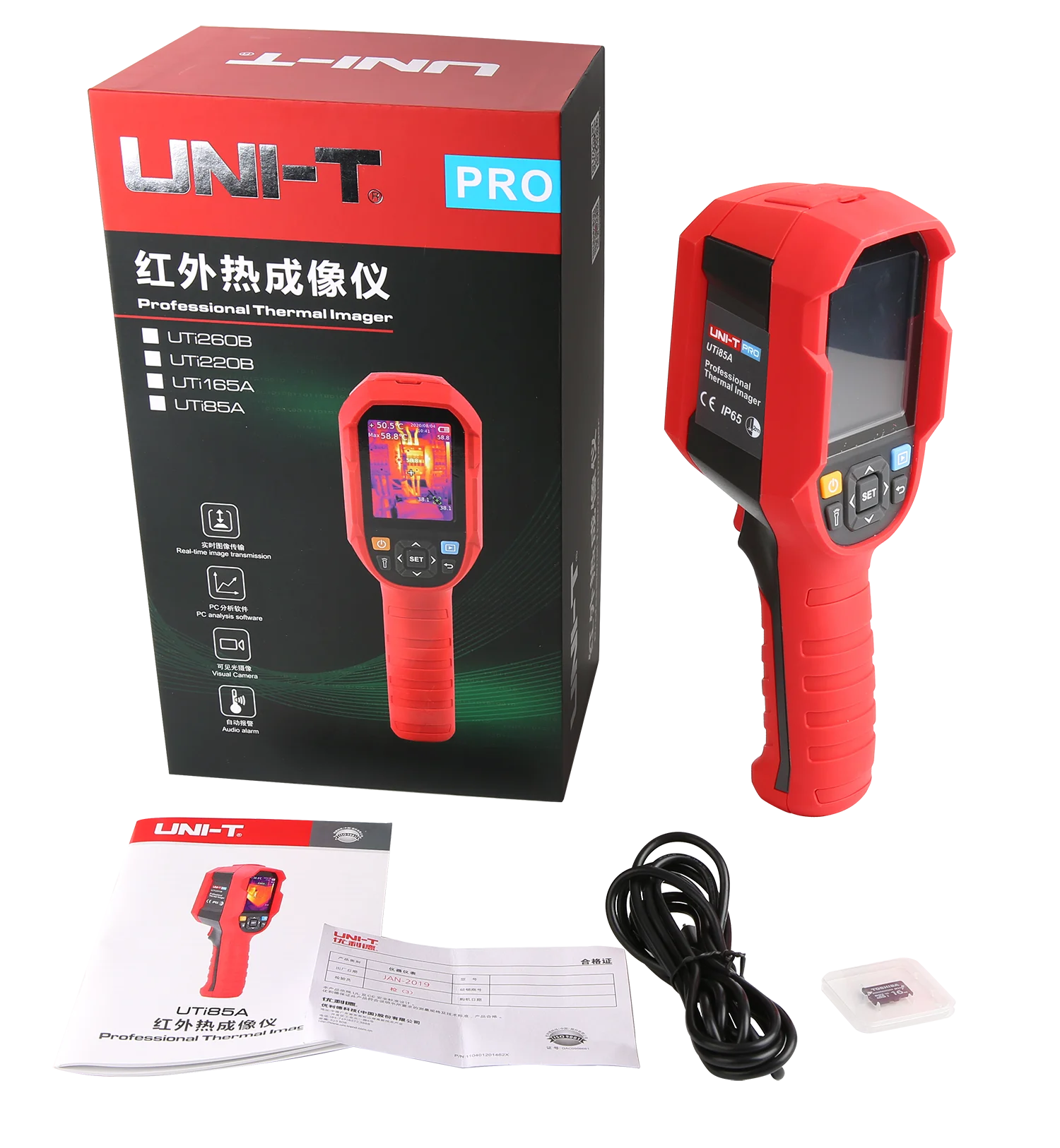 UNI-T UTi120S UTi85A UTi165A UTi120B UTi260B termocamera a infrarossi industriale e obiettivo Macro Screening della temperatura del telefono