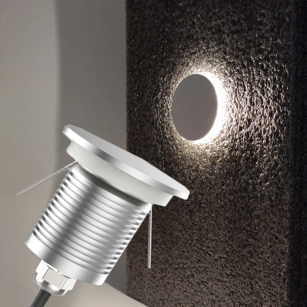 

Outdoor Spotlight 1W Recessed Led Stair Light 12-24V Wall Lamps for Corner Step Staircase Corridor Activity Terrace