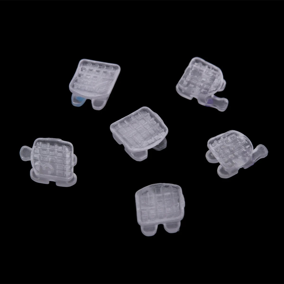 AZDENT Dental Orthodontic Ceramic Brackets Braces Mesh Base MBT/Roth 022/018 345 Hooks