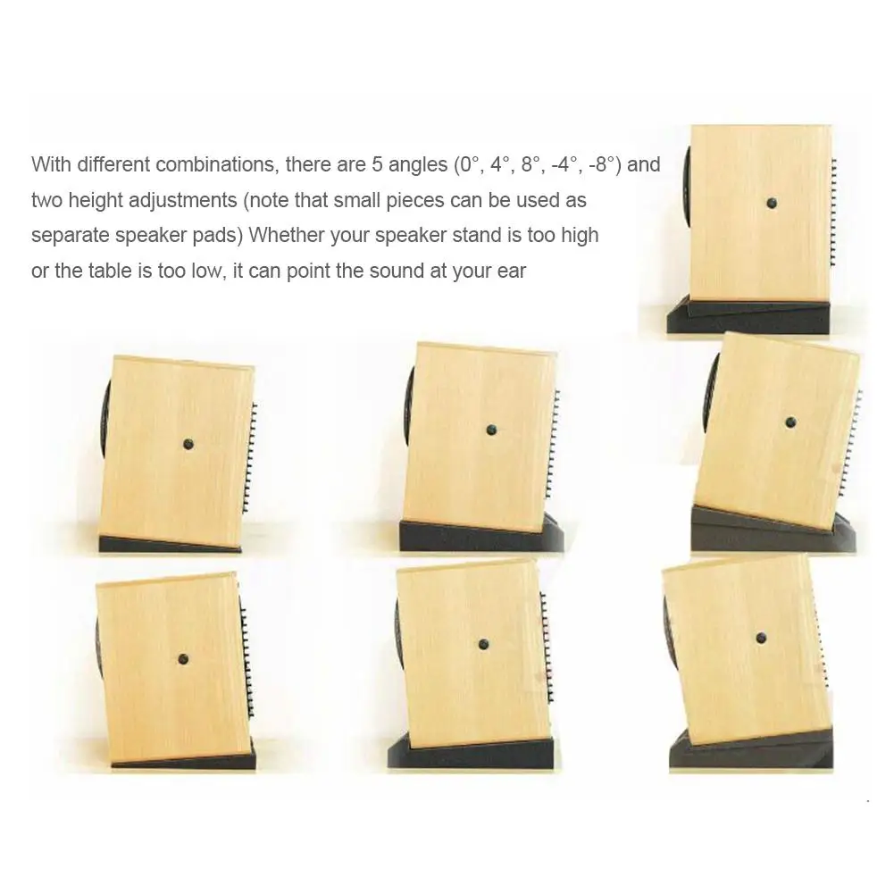 1set Studio Monitor Isolation Pads High Density Acoustic Foam For Most Speaker Stands Piano Room Sound Reinforcement Cushion