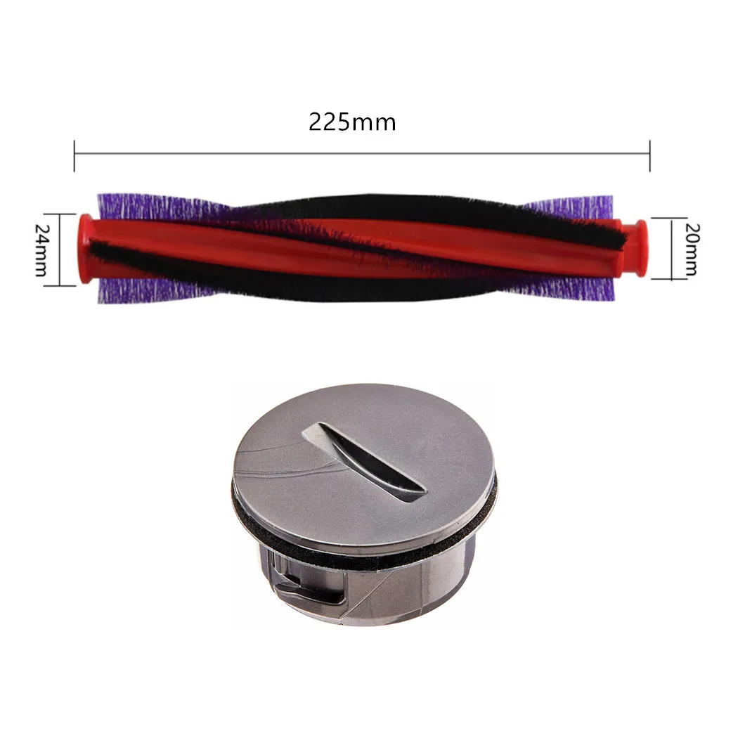 185/225mm Roller Brush Bar Brushroll End Cap For Dyson V6 Animal Fluffy SV03 Cordless Brushroll Brush Roller + End Cap Cover New