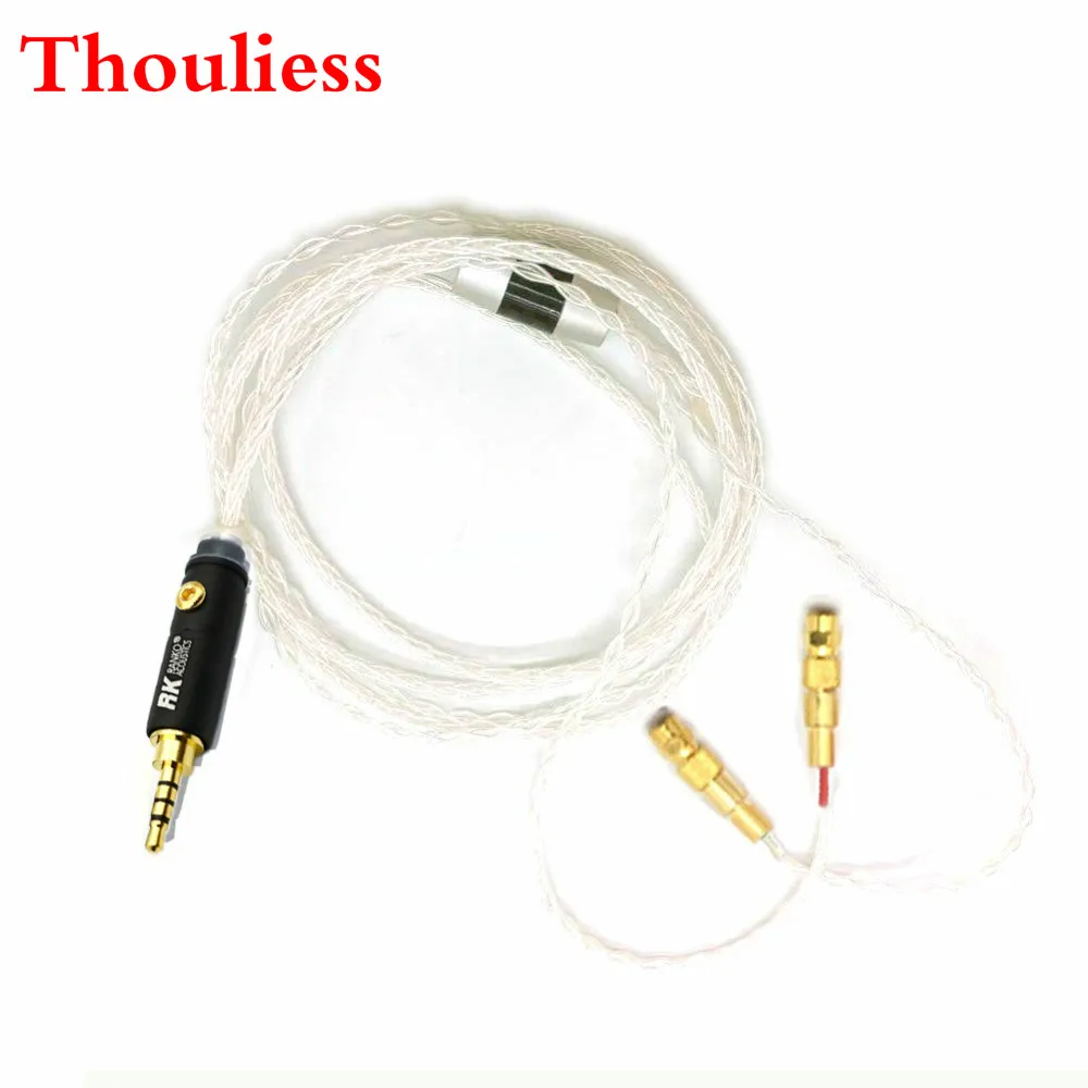 Thouliess 1.2m 2.5/3.5/4.4mm Balanced 8Core Silver Plated Cable For HE400 HE5 HE6 HE300 HE560 HE4 HE500 HE6 Headphones