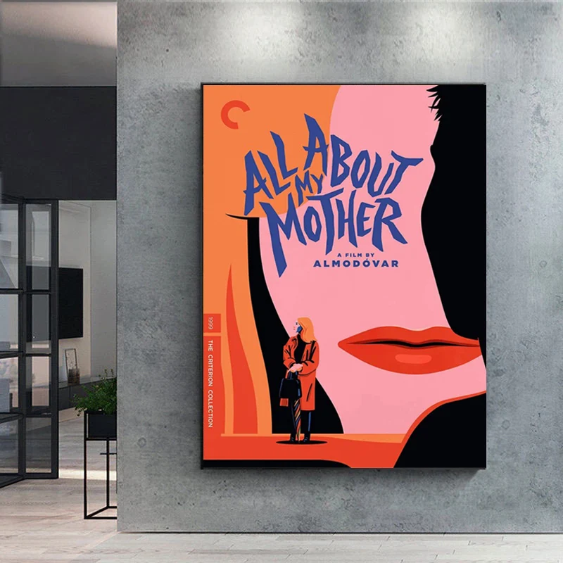 Todo sobre mi madre todo sobre mi madre Pedro Almodovar cartel de película española cuadro sobre lienzo para pared decoración del hogar y el dormitorio