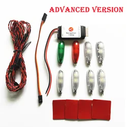 Simulation Navigation Light 2-3S Voltage 3V LED Six modes for RC fixed-wing Aircraft Ducted Like real machine