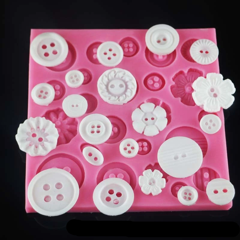 HOT Selling Button Cake Mold Silicone Baking Tools Kitchen Accessories Decorations For Cakes Fondant Mould K175 silicone molds