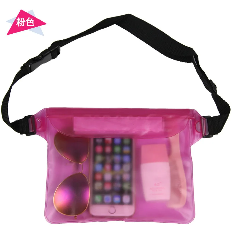 مقاوم للماء الغوص حقيبة سباحة تحت الماء الجاف الكتف الخصر حقيبة ظهر جيب الحقيبة التزلج على الجليد أكياس الهاتف المحمول