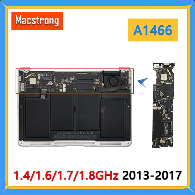 Original A1466 Motherboard 2013 1.4G/1.6G 4GB for MacBook Air 13" A1466 Logic Board 2015  820-00165-A 1.7G 8GB 820-3437-A