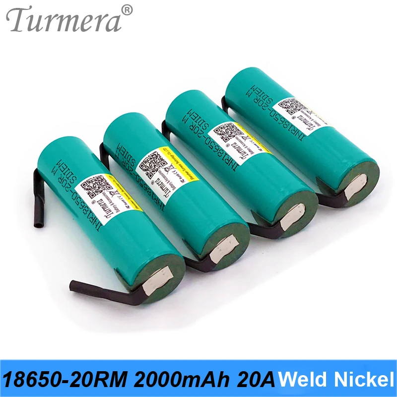 18650 2000 mAh 20A Bateria INR18650-20RM 3,6 V Nikiel lutowniczy do odkurzacza Bateria i narzędzie Śrubokręt Shrika Użyj Turmera