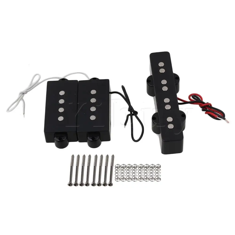 

Yibuy 1 Set Bass Pickups PB 4 String Bridge Neck Pickup And one JB Bridge Pickup