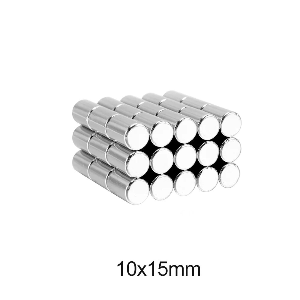 2/5/10/20/30/50pcs 10x15 mm Neodymium Strong Magnet 10mmX15mm Round Permanent Magnet 10x15mm Powerful Magnetic Magnets 10*15