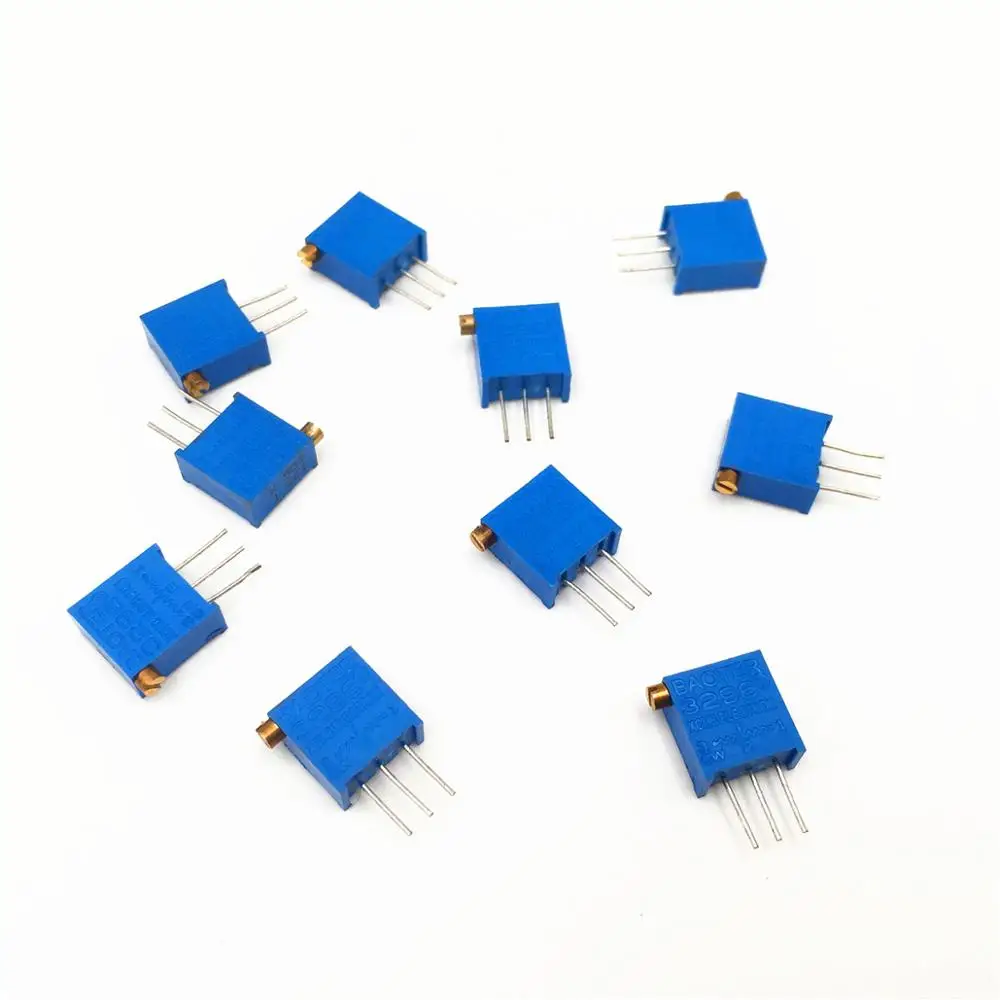 

200pcs 3296X 3296 101 102 103 104 105 201 202 203 204 501 502 503 504 Multiturn Trimpot Trimmer Potentiometer Variable Resistor