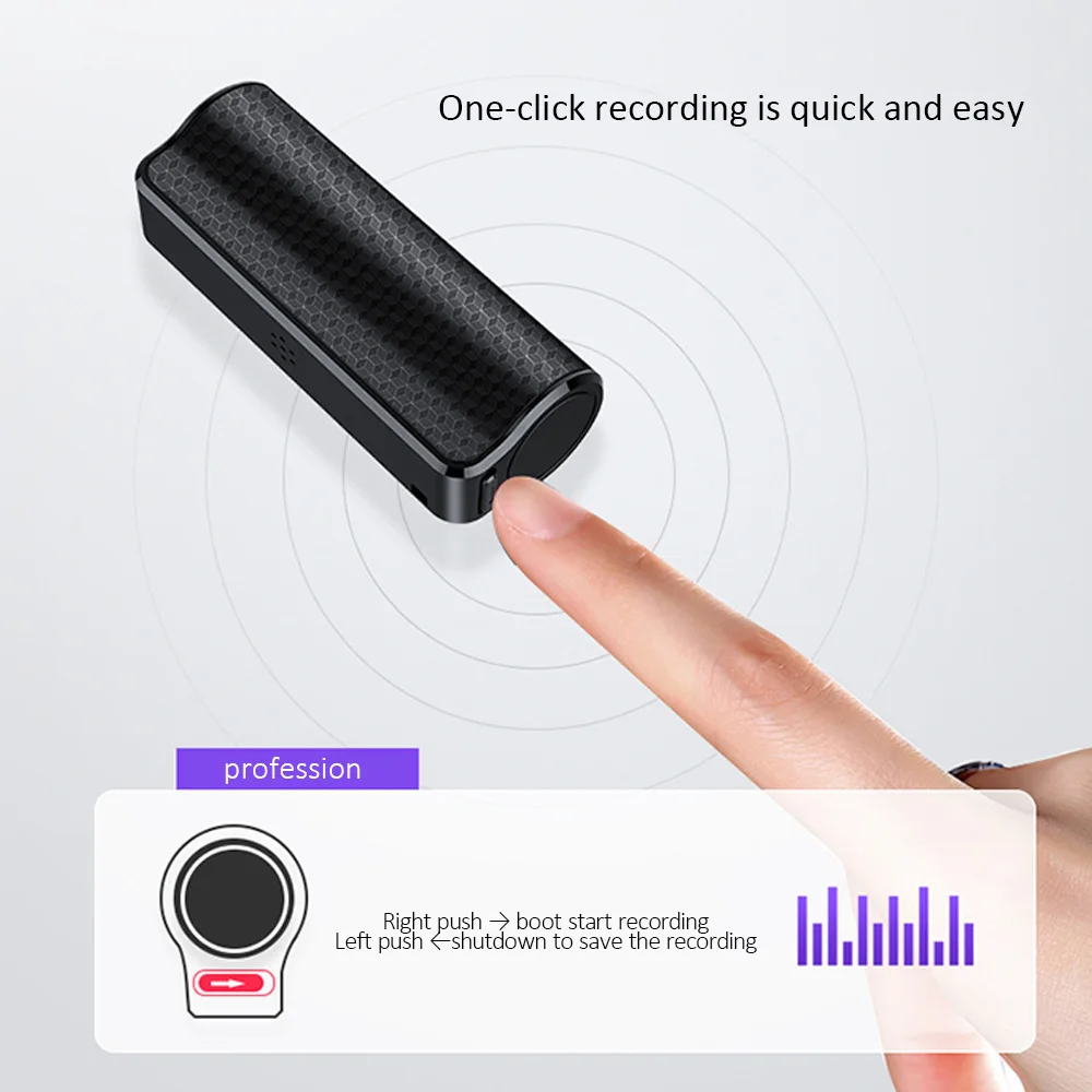 Portable Mini Audio Voice Recorder Sound Control Q70 Long-distance Noise Reduction Recorder Mp3 Player Recording For Lectures