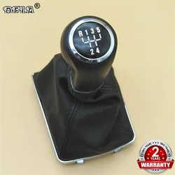 For VAUXHALL OPEL ASTRA H 2004 2005 2006 2007 2008 2009 2010 Car-styling 5 Speed Automatic Car Gear Shift Knob PU Leather Boot