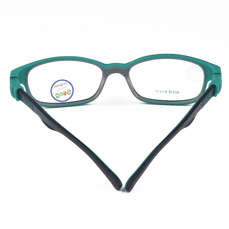 SECG Cute Children Optical Glasses Frame Soft Ultralight Kids Frame Glasses Boys Girls Optic Hyperopia Myopia Strap Prescription