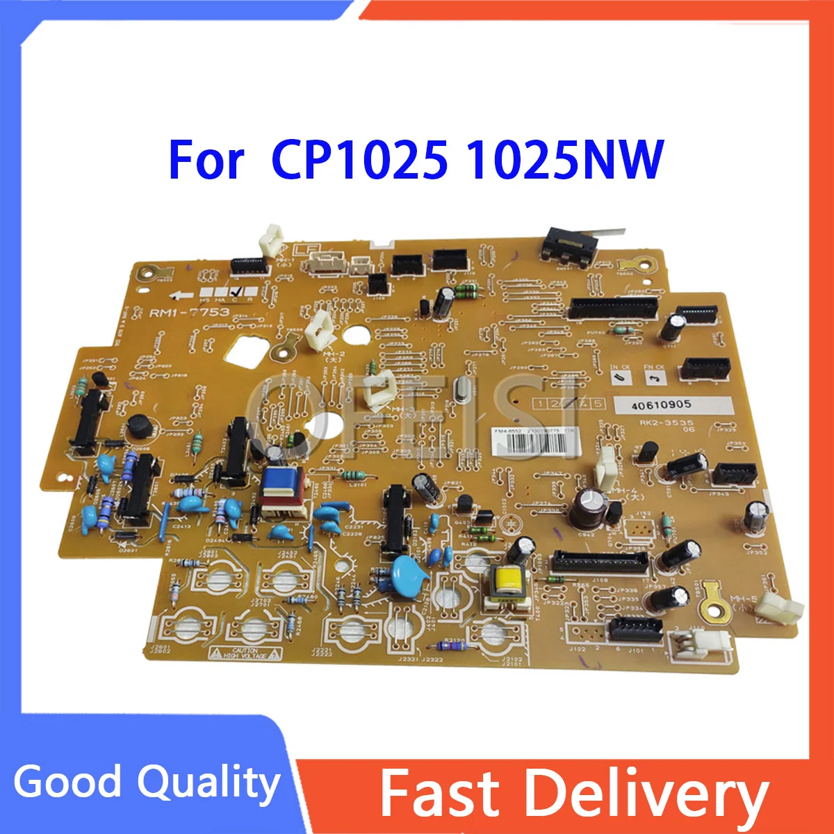 Original RM1-7753 DC Control PC Board For HP CP1025 CP1025nw 1025 1025nw HP1025 high powerhigh supply board Printer Parts