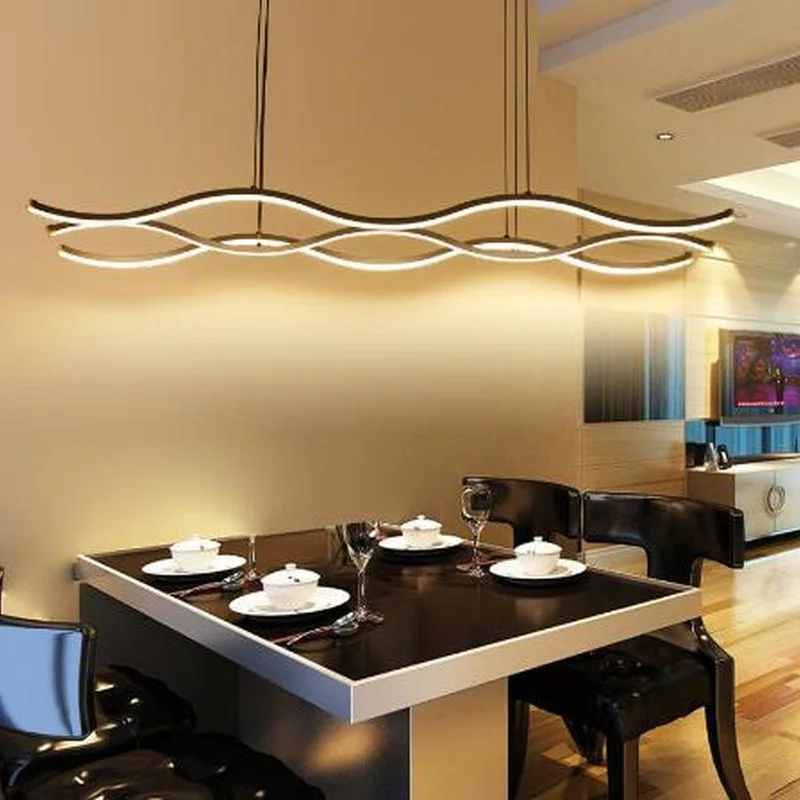 

Minimalism Modern LED Pendant Chandelier For Dining Kitchen Room Bar AC85-265V Aluminum Hanging Pendant Chandelier Lamp Fixtures