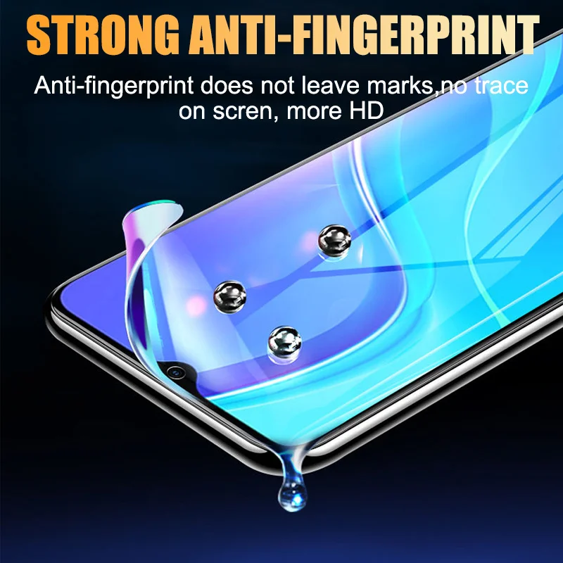 Hydrogel Film For Xiaomi Redmi Note 9S 9 Pro 7 8 9T 8T poco X3 nfc m3 Mi 11 8A Screen Protector Redmi 8 Protective No Glass