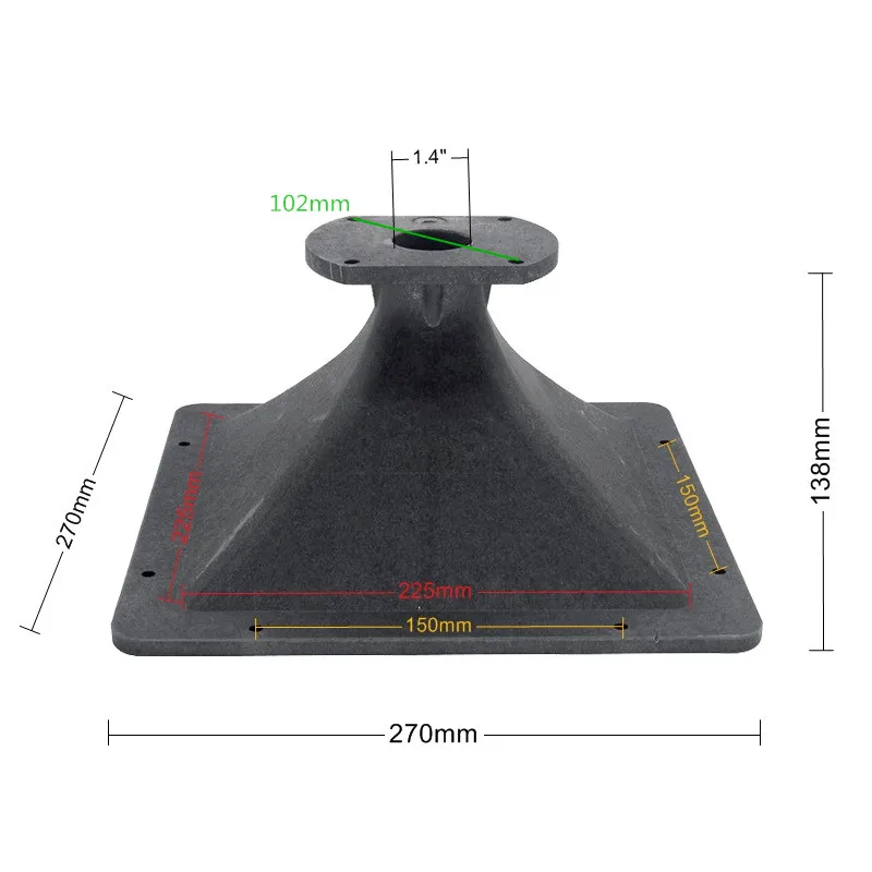 1PC DJ Lautsprecher Hochtöner Horn ME90 270*270mm 1,4 Zoll Für Öffentlichen Adressen System Professionelle Audio Heimkino karaoke HiFi – Detail 5