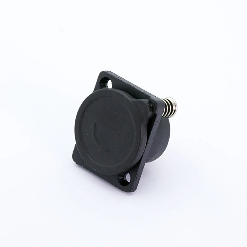 1pc RCA Connector, Female socket, panel mount chassis type, black color, Wire soldering, for Audio/Video