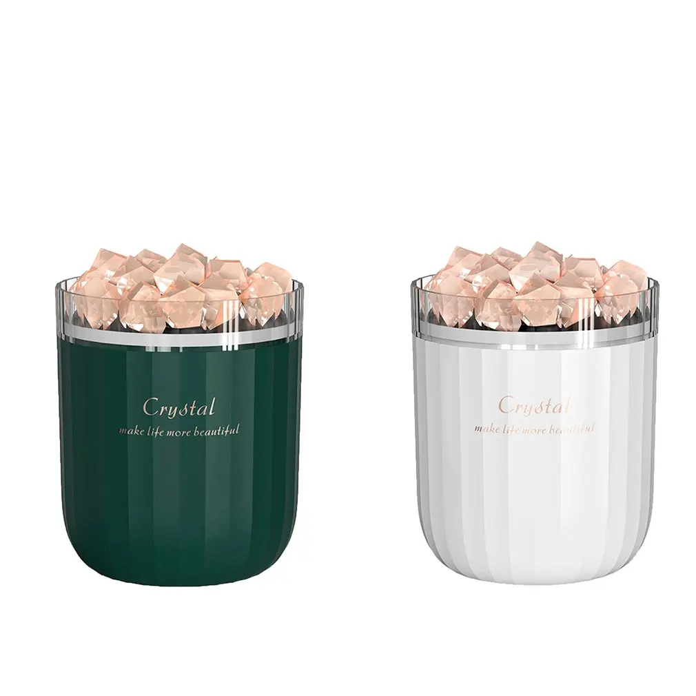 휴대용 크리스탈 아로마 테라피 가습기 분위기 램프와 USB 무선 아로마 에센셜 오일 기관총 홈 공기 Humidificador