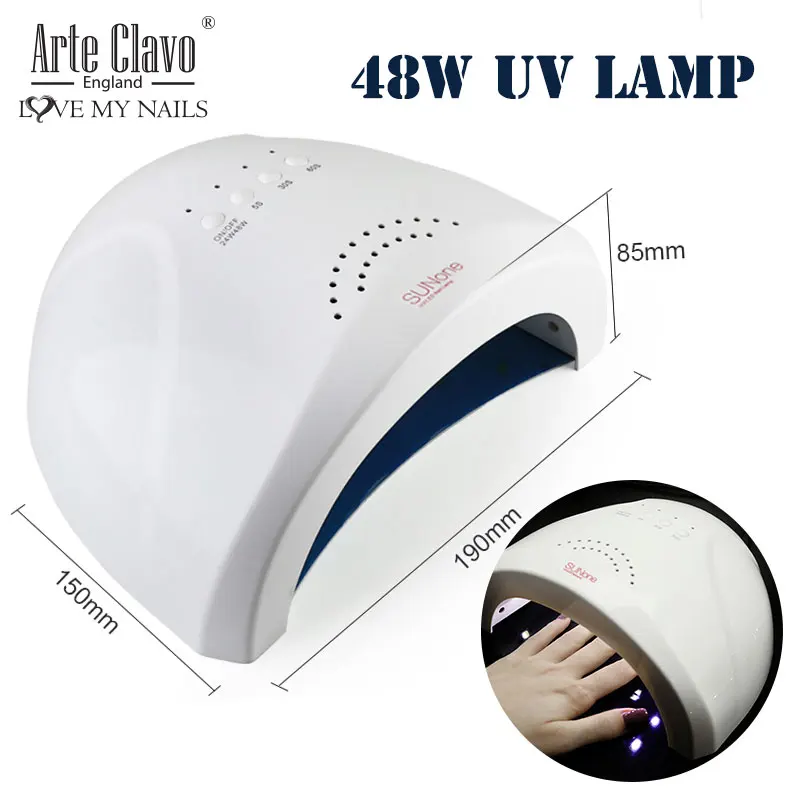 48W UV โคมไฟสำหรับเล็บ30PCS LED โคมไฟเล็บเครื่องเป่า Sensor เล็บเครื่องมือทำเล็บมือเล็บเจลเล็บ Light