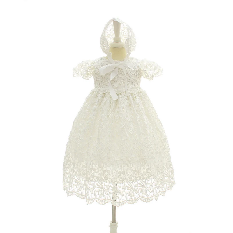 

1st Birthday Christening Dress for Baby Girl Baptism Wedding Party Frocks L83