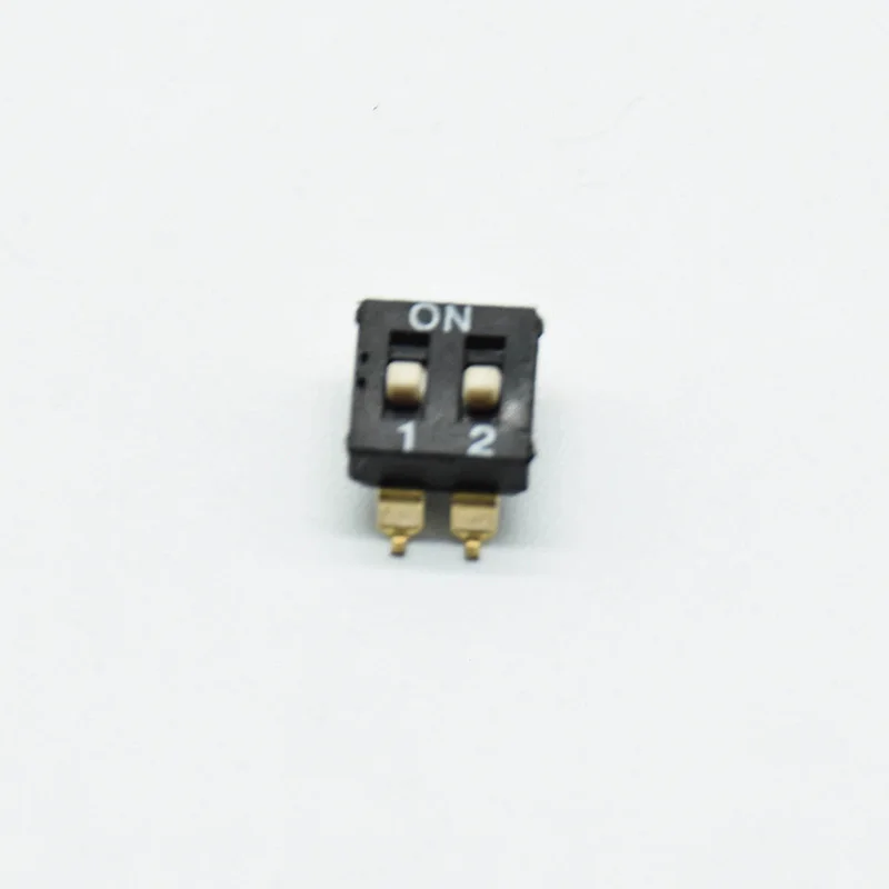 5pcs black 2.54mm chip DIP switch KM-2P/3P/4P 5P 6P/8P gold-plated feet black SMD chip