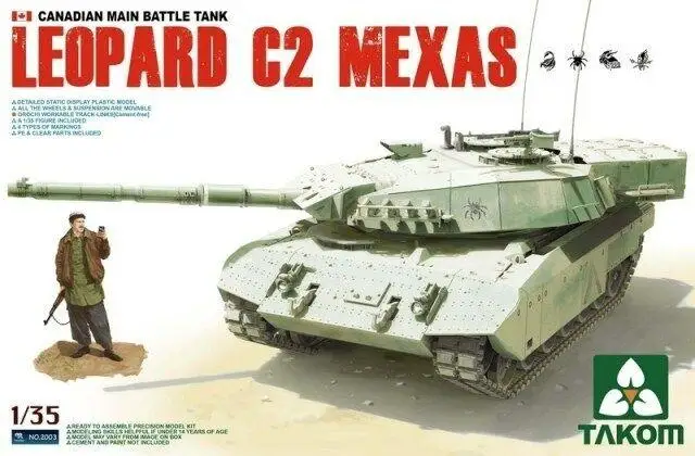 Takom 1/35 2003 Canadian MBT Leopard C2 Mexas