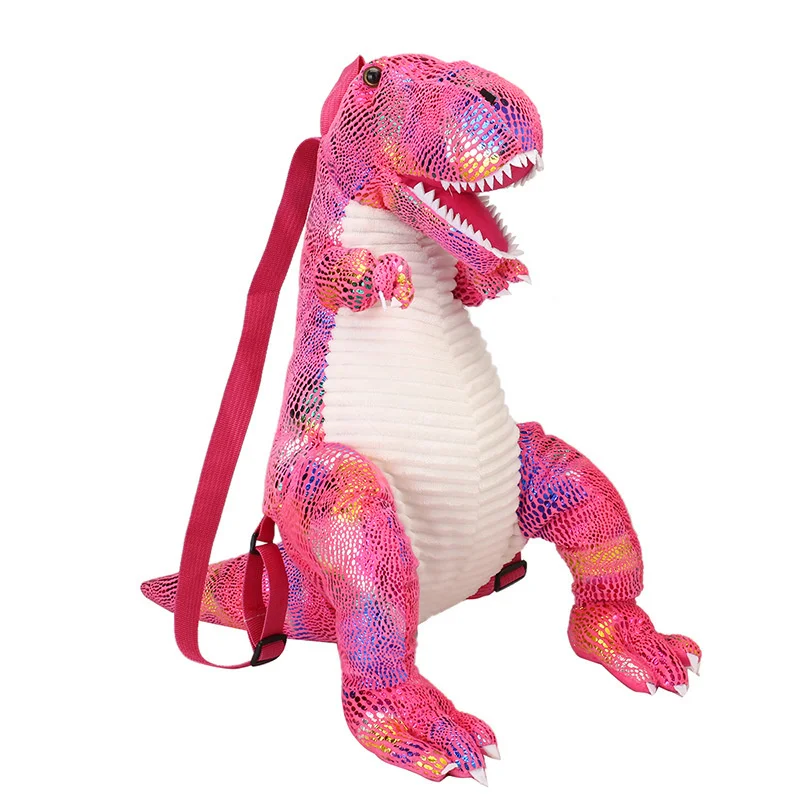 Dinosaur bag new parent-child backpack cool cartoon large dinosaur backpack children's Plush bag