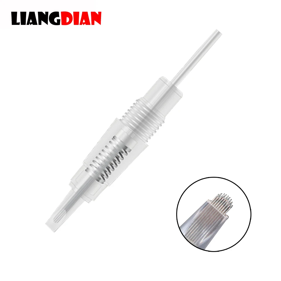 30pcs/lot Disposable 8mm Screw 9U Needles Cartridges For Permanent Microblading Microneedling Tattoo Makeup Cartridge Needles