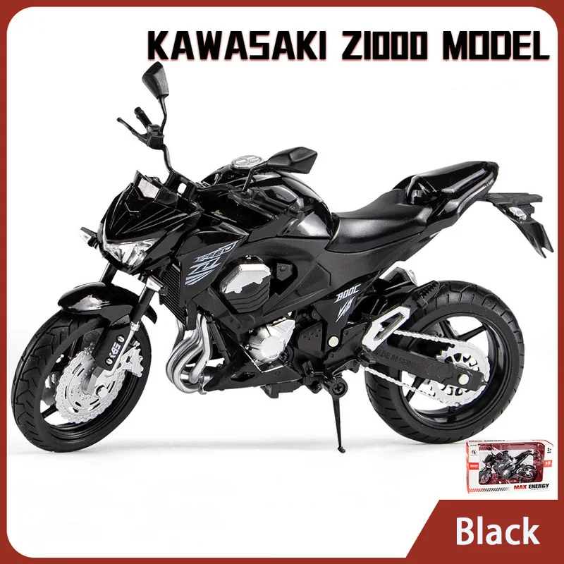 Maquette Moto Kawasaki Z900 1/12 En Alliage – Modèle Collection Avec Suspension, Roues Caoutchouc Et Moteur Détaillé
