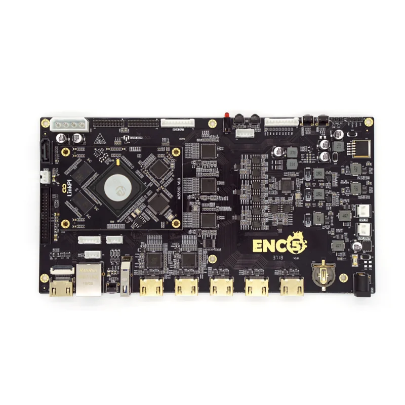 Codificador de transmissão de vídeo ao vivo UHD, 5 canais, HD, 4K, 30FPS, IPTV, decodificador, codec, H.265, HEVC, H.264, NDI, HX, SRT, HLS, RTMPS