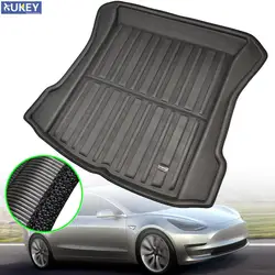 Car Boot Liner Cargo Tray For Tesla Model 3 BlueStar 2017 2018 2019 - 2021 Rear Trunk Mat Luggage FLoor Carpet Tray Waterproof