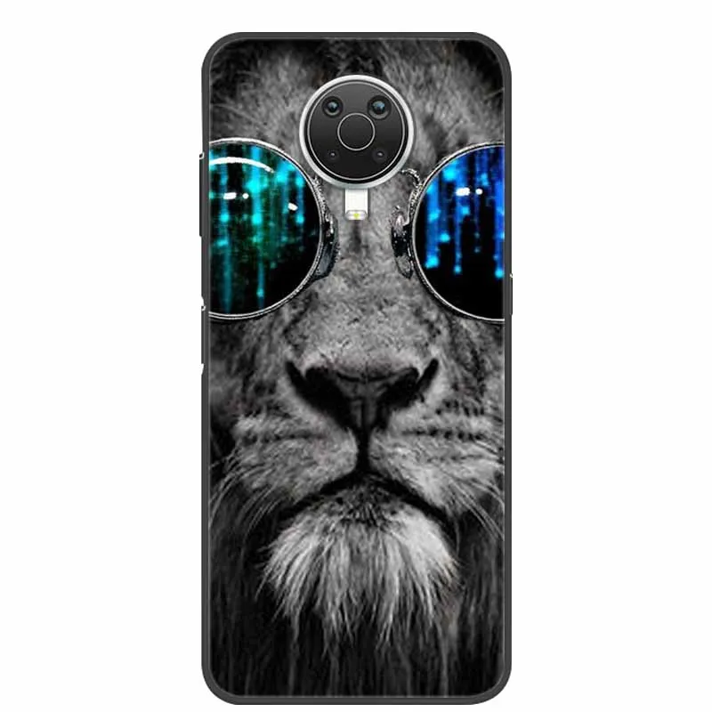 For Nokia G20 G10 Case Wolf Lion Black Silicon Soft Back Cover Case For Nokia G50 X20 X10 G10 G20 Phone Case Cover G 20 10 Funda