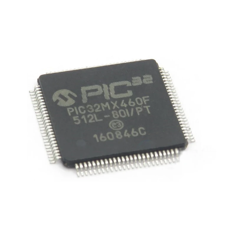 (1 Piece) PIC32MX460F512L-80I/PT TQFP-100 PIC32MX460F512L QFP New Original Chip IC