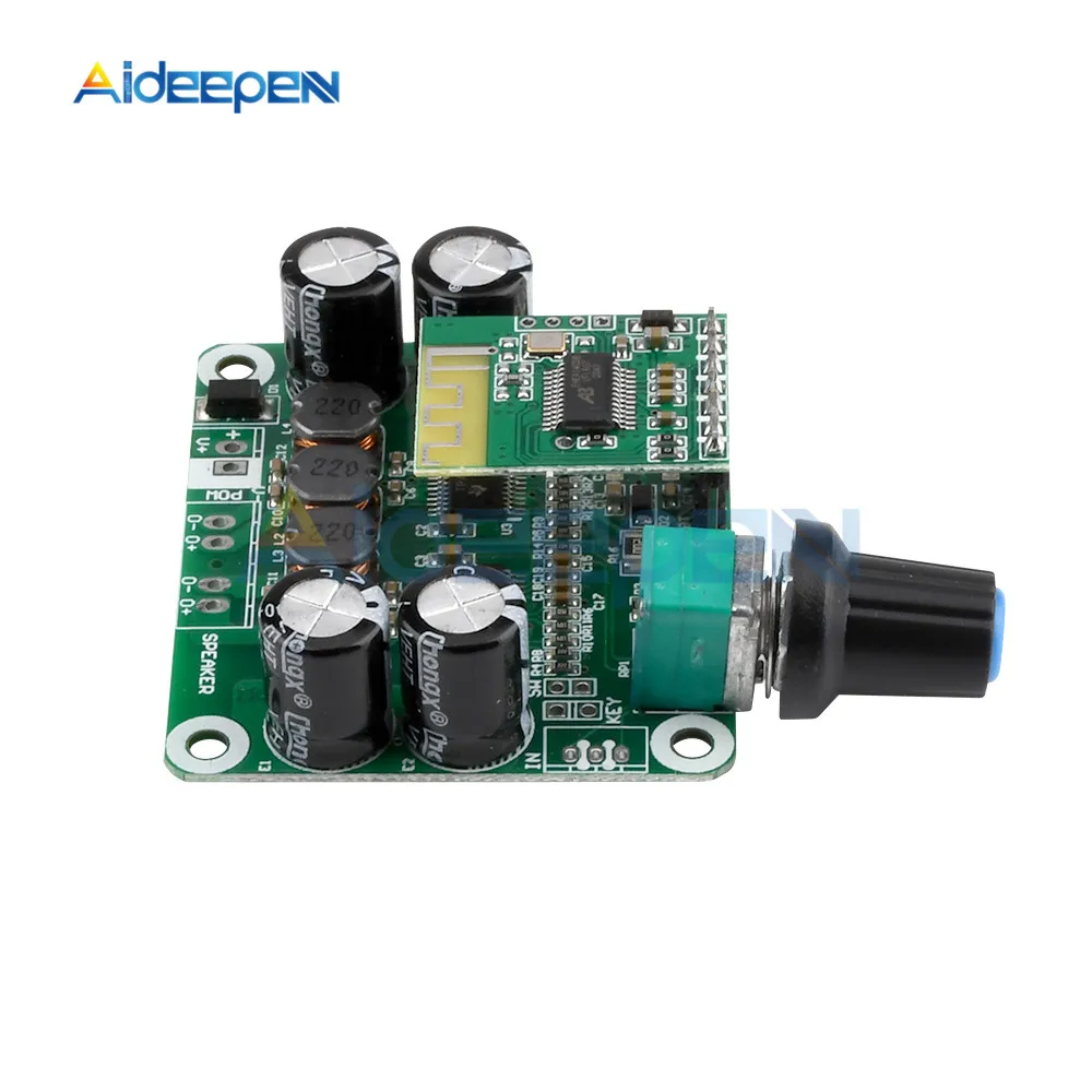 Bluetooth 4.2 TPA3110 PBTL 30W+30W Digital Stereo Audio Power Amplifier Board Module 12-24V car for USB Speaker Portable Speaker