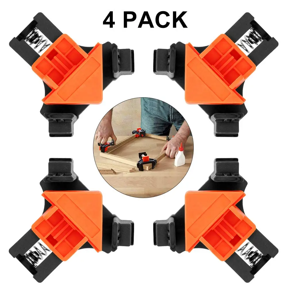 Right Angle Clamp 90 Degree Woodworking Clamps Bar Pictures Fixing Clips Plastic Corner Clamp for Carpenter Furniture Tools