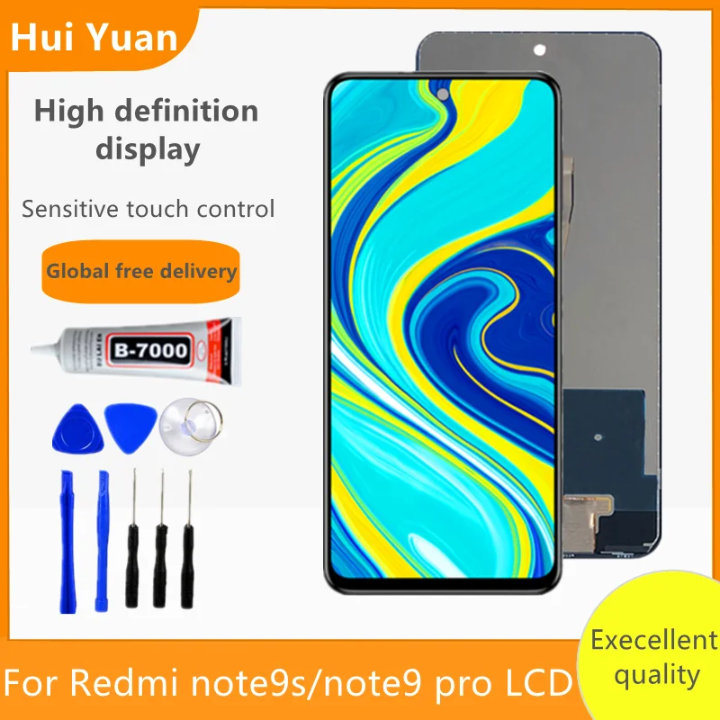 Tested Lcd Display For Xiaomi Redmi Note9s / Note 9 Pro LCD Display Touch Screen Digitizer AssesmblyFor Redmi Note 9 Pro Lcd