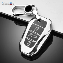 부드러운 TPU 자동차 원격 키 케이스 커버 푸조 308 408 508 2008 3008 4008 5008 시트로엥 C4 C5 C6 C3-XR 선인장 피카소 DS4 DS5 DS6