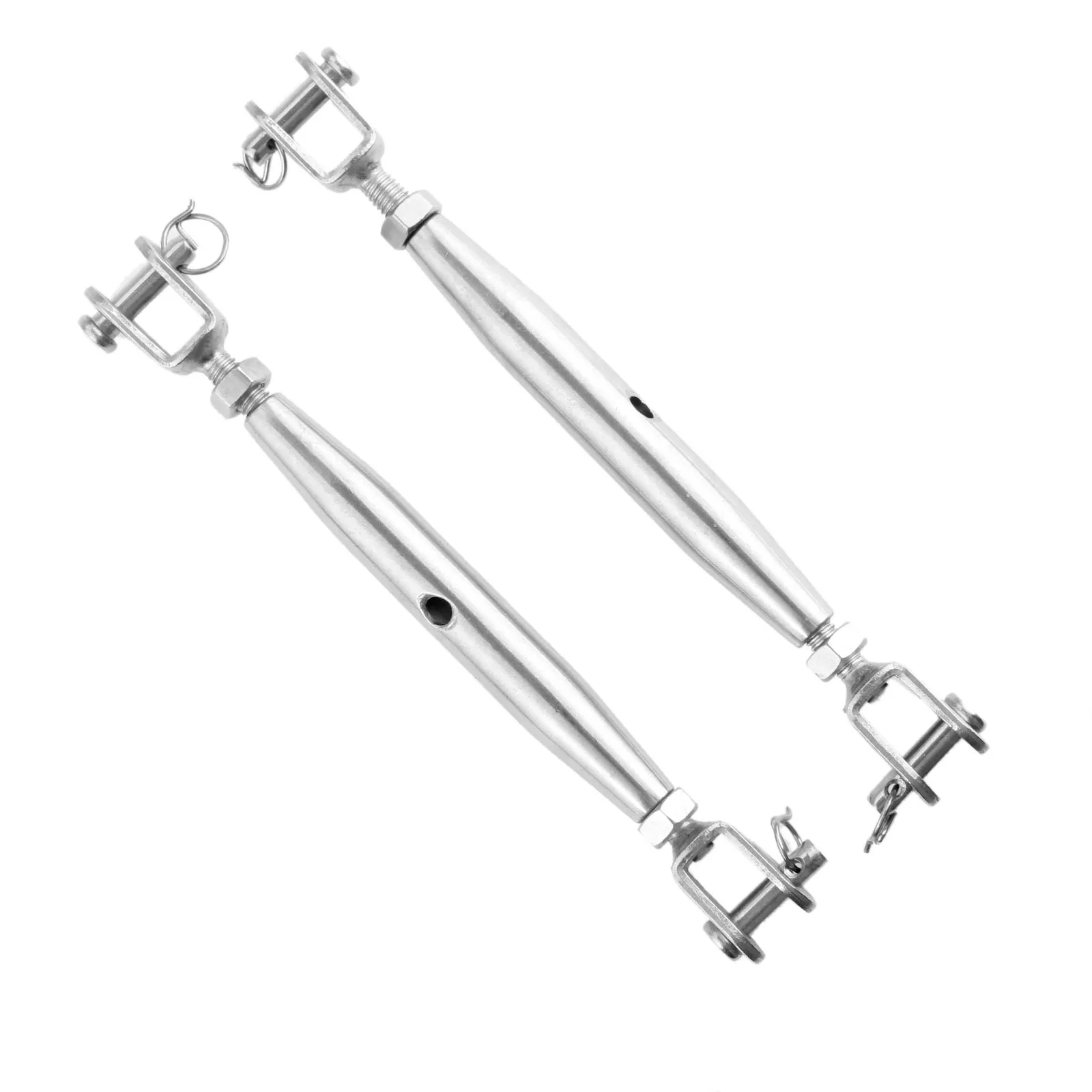 M6 Rigging Screw Jaw Marine Grade Stainless Steel Closed Body Fork Turnbuckle Closed Body Bottlescrew Rigging Hardware Marine