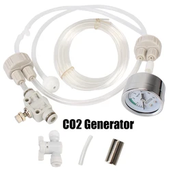 DIY CO2 Valve Diffuser For Fish Tank Water Grass With Pressure Air Flow Device Aquarium Supplies CO2 Generator System Kit