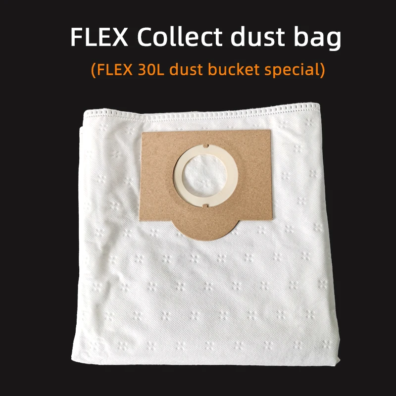 

5 Pcs FLEX Car Dry Mill Dust Bucket Dust Bag 30L Dust Bucket To Collect Dust Non-woven Bag