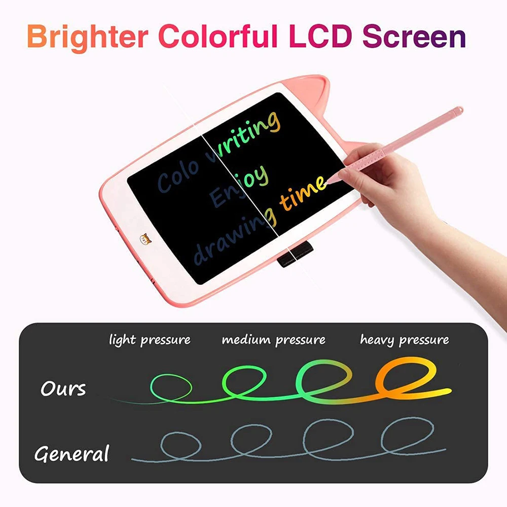 LCD กระดานเขียนแบบอิเล็กทรอนิกส์ Digital Graphic Drawing แท็บเล็ตอิเล็กทรอนิกส์ Handwriting Pad สำหรับคริสต์มาสของขวัญ